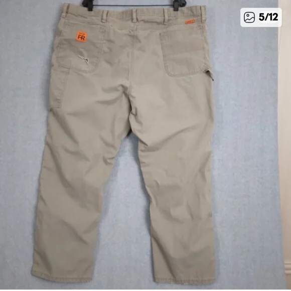 Wrangler | 48X30 Riggs Workwear FR Utility Carpenter Pants KhakiI - Picture 8 of 12